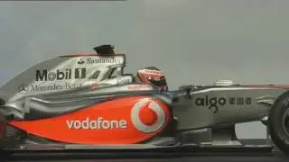 F1 Mclaren Mercedes MP4-24 on Track