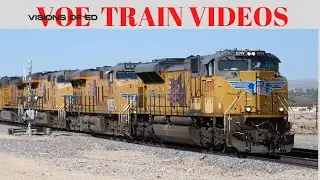 VOE Train Videos: Union Pacific Railfanning Westbound Train GE C45AH UP 8079