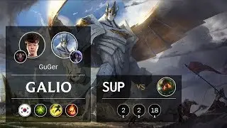 Galio Support vs Nautilus - KR Grandmaster Patch 9.24