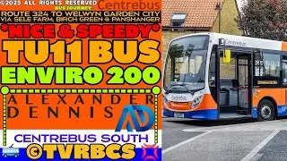 *Good & Speedy* | Bus Ride | Centrebus South | 513 TU11 BUS | 324 To Welwyn GC | Enviro 200