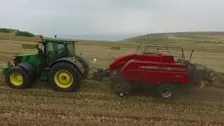 john deere 7250R , massey ferguson2170cutter