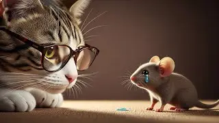 🐱❤️🐭 A Cat Family Helps a Poor Mouse | Unexpected Kindness#AnimalKindness #CuteAnimals #Wholesome 