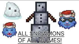 Pickcrafter-ALL SNOWMONS OF ALL BIOMES (christmast event objects included)