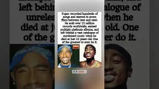 Tupac's Legend By The Numbers: Hundreds Of Songs,7 Films & 75M Records Sold By 25! 🎤#shorts #tupac