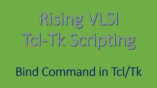 Bind Command in Tcl/Tk