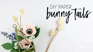 DIY How to make Paper Bunny Tail, arts and crafts, paper flowers