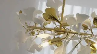 Gingko Rotating Ceiling Lamp &ndash; Organic Motion, Elegant Illumination