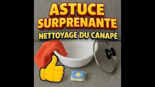 Laver un canap&eacute; en tissu avec un couvercle de casserole