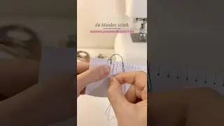 How to sew #6 blanket stitch- 10 stitches you need to know #sewing #handstitching