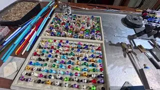 I miei anelli in Vetro di Murano: creazione di un anello a fascione con avventurina. Lampwork.