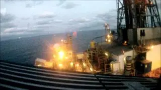 Landing on Transocean Winner