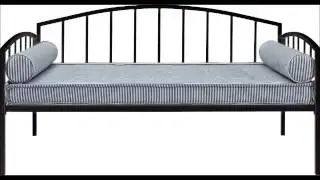 DHP AVA METAL DAYBED, TWIN, BLACK