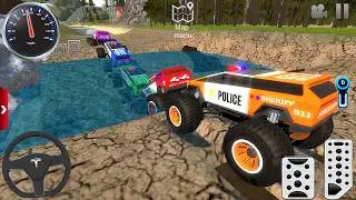 Juegos De Carros - Police Monster Trucks Impossible Driver #1 - Car Extreme Racing Android Gameplay