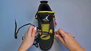 Best Way to Lace Your Air Jordan 4 Sneakers 🔥 Shoe Lacing Styles