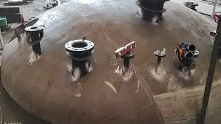 Dish par Nozzel Fittup karne ka tarika.. #fabrication #industrial #mechanical