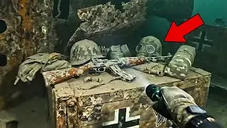 HOT: Inside The Forbidden German WWII Wreck &ndash; The Secret Armory Is Frozen In Time