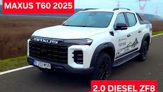 Test cu noul Maxus T60 MAX diesel 2.0 SDEC GM Power de 215 CP 500 Nm si cutie ZF8 Made in China