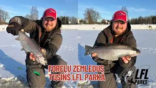 Zemledus foreļu cope ar mormišku. Bij jautri, iesaku.