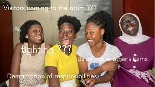 How to live peacefully with your roommate || roommate tag, fights, who sweeps???  ||Jusy  Ana ,