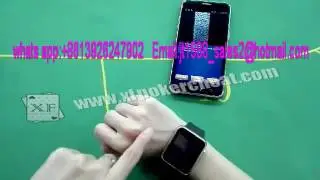 bluetooth smart watch work with pk s708 poker analyzer
