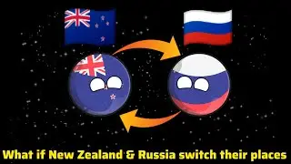 What if New Zealand and Russia switch their places||countries in a nut #countryball #countryballs