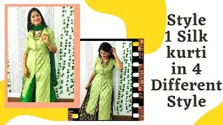 kurti in different style | kurti lookbook 2021 | kurti styling ideas | 1 Kurti 4 different Style