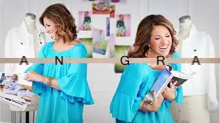 Susan Graver Printed Liquid Knit 3/4 Sleeve A-Line Tunic on QVC