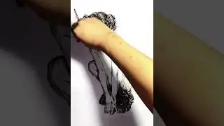 No Breaks, Just Art: A Seamless Pencil Drawing with Chinese Aesthetics #art #painting #drawing