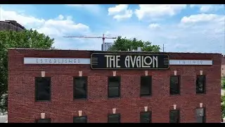The Avalon &ndash; Aerial Fly By of Channel Letter Signage