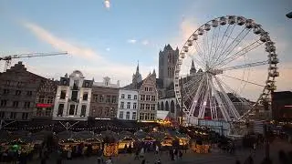 GENT --- REUZENRAD op Korenmarkt en WINTERFEESTEN --- WO. 10-12-2025 16u18