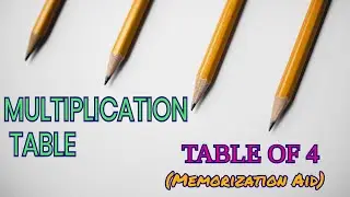 MULTIPLICATION TABLE OF 4 - MEMORIZE WHILE LISTENING (10-MINUTE REPETITIVE RECITATION)