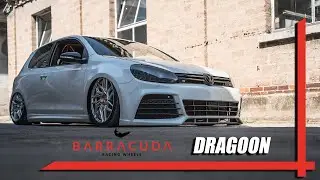 Krasser VW Golf 6 mit unseren Barracuda Dragoon Felgen 8,5x19 mit Barracuda Racing Bolts