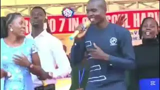 Performing Ng'uono live in Rongo 7 in one Gospel crusade 