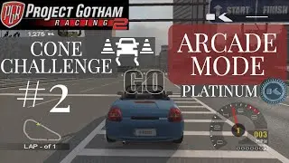 Project Gotham Racing 2 Arcade Mode Platinum  |  Let's Play  |  Cone Challenge #2