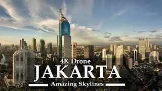 Stunning Jakarta Skylines | View by Drone (UltraHD 2021) - 🇮🇩 Capital City Of Indonesia Architecture