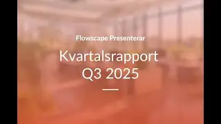 Flowscape rapport Q3 2025