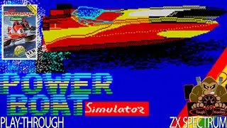 Pro Powerboat Simulator by Codemasters - 1989 - Sinclair ZX Spectrum - Play Through - Retro Gaming