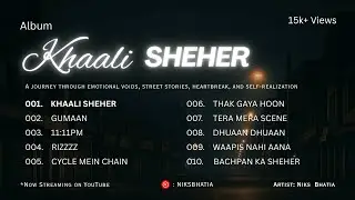 Khaali Sheher (Official Audio) | Emo Rap Journey | Heartbreak, Life & Closure | Full Album 2025