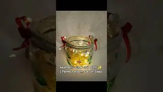 Aesthetic Glow Jar DIY ✨ | Perfect Room Decor Idea #diy #glassjar #fairylights #painting #beautiful