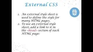 Advance Web Design HTML 5 - CSS Style