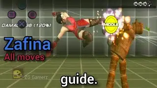 tekken - Zafina all moves guide gameplay review - tekken 6.