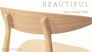 Modern Mid-Century Julia Dining Chair | Tevahome Natural Wood Furniture