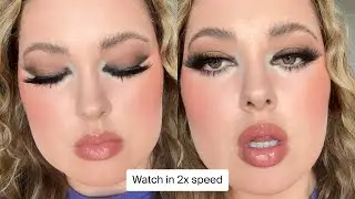 GRWM Sultry Cat Eye Tutorial - Rock Concert Makeup - KVD Good Apple Balm Foundation acne oily skin