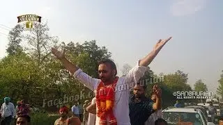 Bhagwant Mann after victory outside counting center - Dhuri - Sangrur