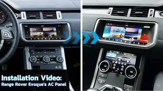aoonav Installation Video For Range Rover Evoque 2011-2018 AC Panel Upgrade
