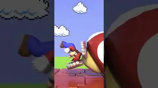 🍄 Mario eats a weird Mushroom With Teeth 😬🦷