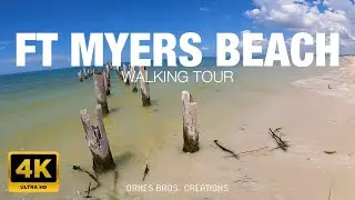 Fort Myers Beach Florida 4K Walking Tour