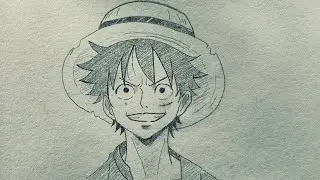 Luffy Pencil Drawing Step by Step 🔥Anime Sketch &ndash; Monkey D. Luffy (Easy Shading Tutorial)