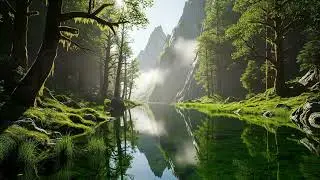 Serene Mountain Soundscape – Tranquil Music for Relaxation and Focus