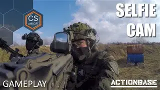 First Airsoft gameplay with selfie CAM | CS Airsoft